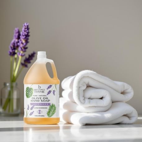 Brittanie's Lavender Castile Soap Refill – 1 Gallon | Vegan, Gluten Free & Non-GMO