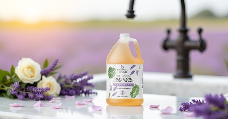 Brittanie's Lavender Castile Soap Refill – 1 Gallon | Vegan, Gluten Free & Non-GMO