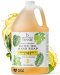 Brittanie's Bergamot Lime Pure Castile Olive Oil Liquid Soap – 1 Gallon, Vegan, Sulfate-Free, Multi-Purpose