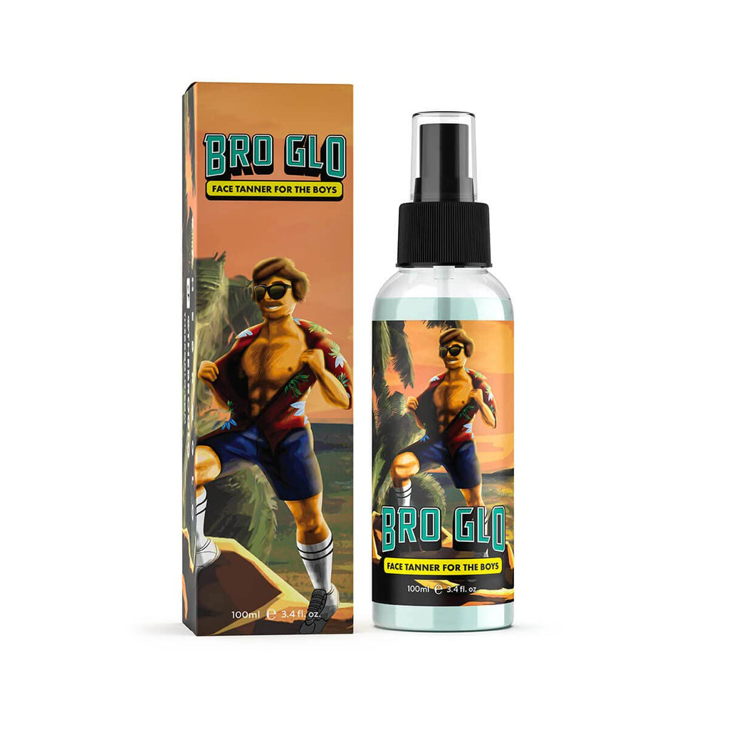 Bro Glo Self Tanner Starter Bundle – Oil-Free, Water-Based Tan for Face & Body