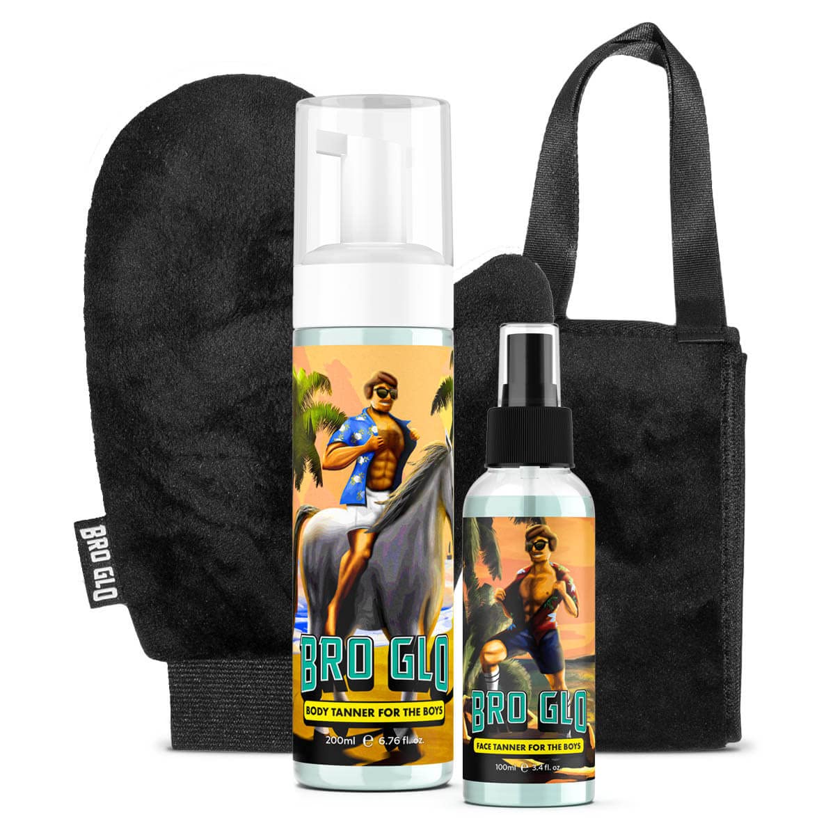 Bro Glo King Bundle Self Tanner for The Boys – Oil-Free, Water-Based