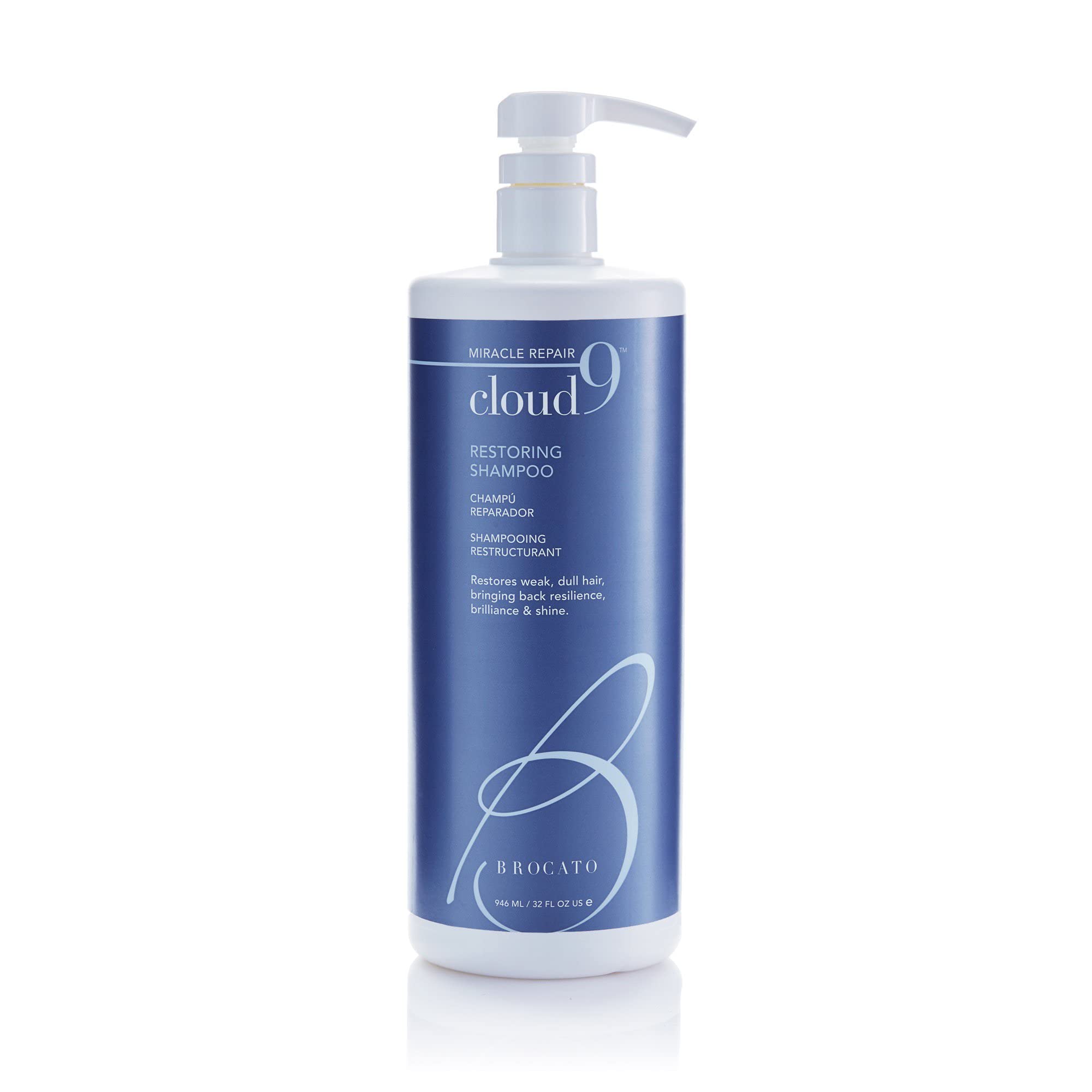 Brocato Cloud 9 Restoring Shampoo, 32 Fl Oz – Miracle Repair, Hydration & Shine