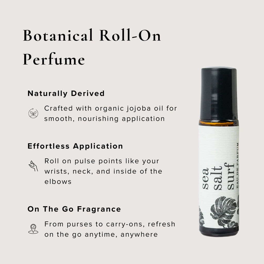 BROKEN TOP Roll-On Perfume | Natural Jojoba & Essential Oils | Sea Salt Surf