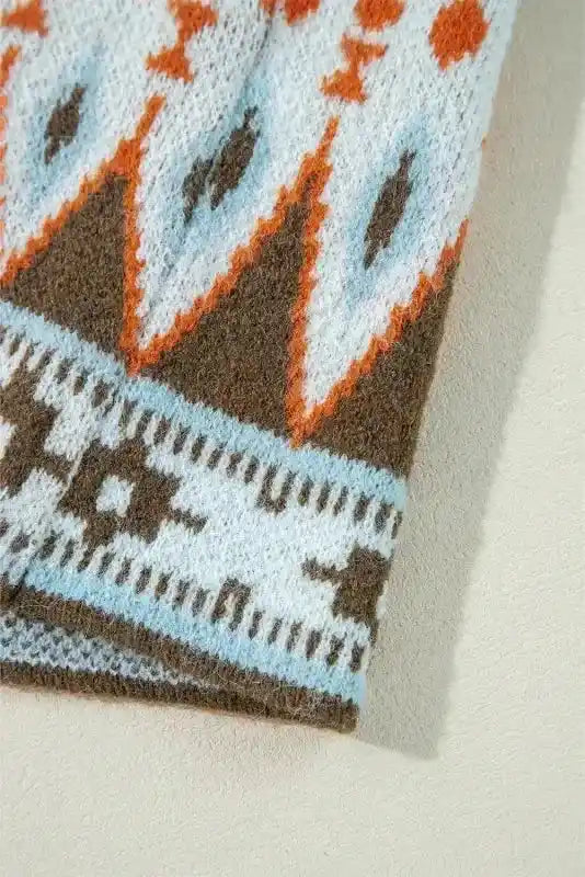 Aztec Print Duster Cardigan Women UK