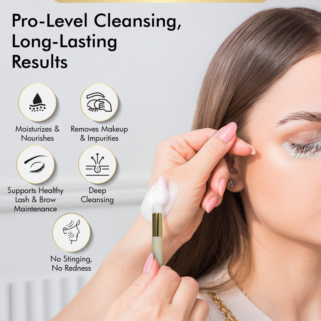 Brows Xpert Clarifying Brow Foam – Gentle Oil-Free Makeup Remover for Sensitive Skin