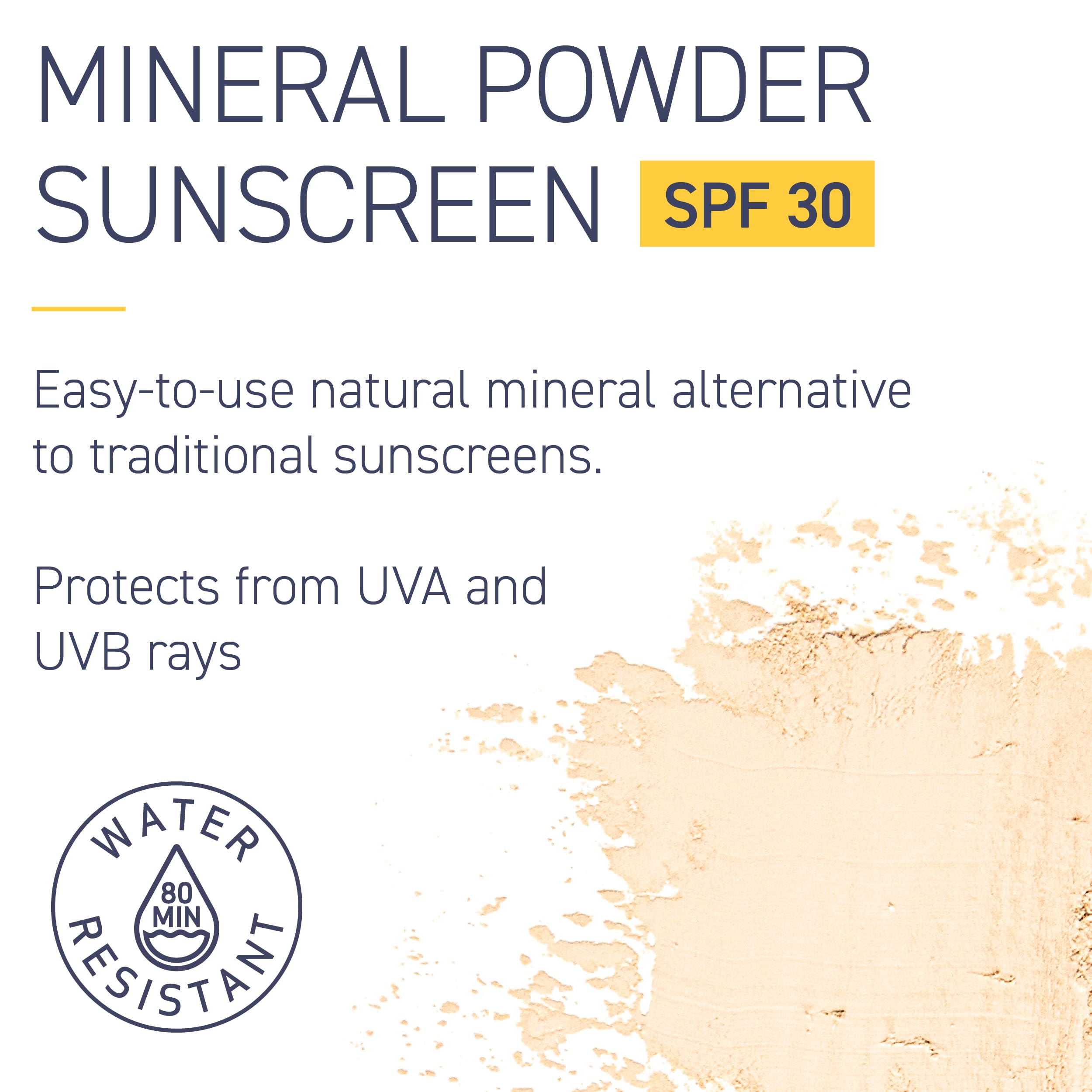 Brush On Block SPF 30 Mineral Powder Sunscreen – Niacinamide, Hyaluronic Acid & Vitamin C | Reef-Friendly, Water-Resistant, USA-Made