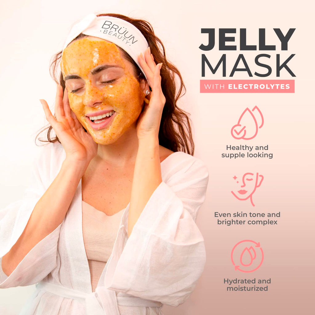 BRÜUN Peel-Off Jelly Mask Spa Set – Premium Rubber Mask (9 Varieties) for At-Home Facial