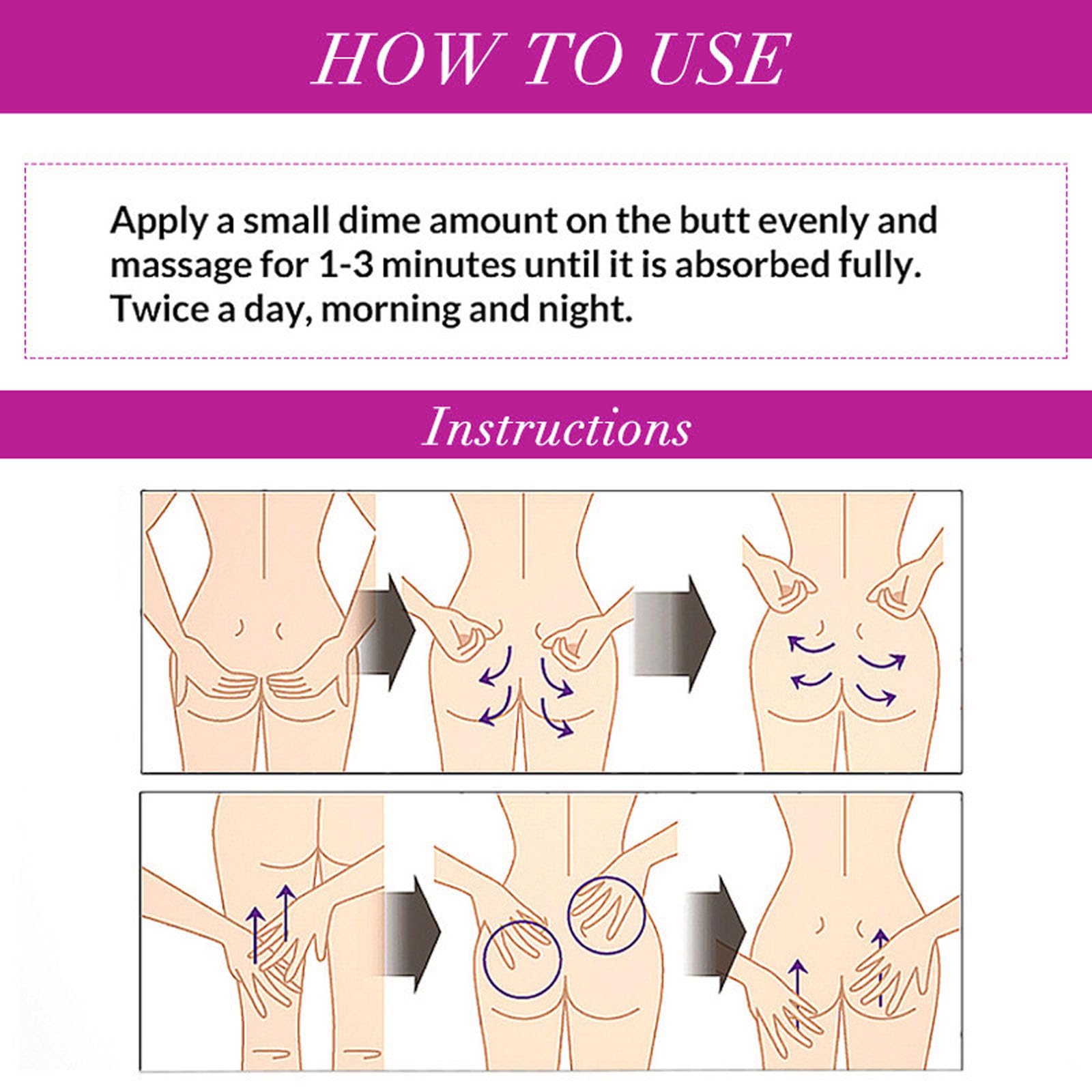 BSMKCL Butt Enhancement Cream – Hip Lift Up Firming Lotion for Women & Men