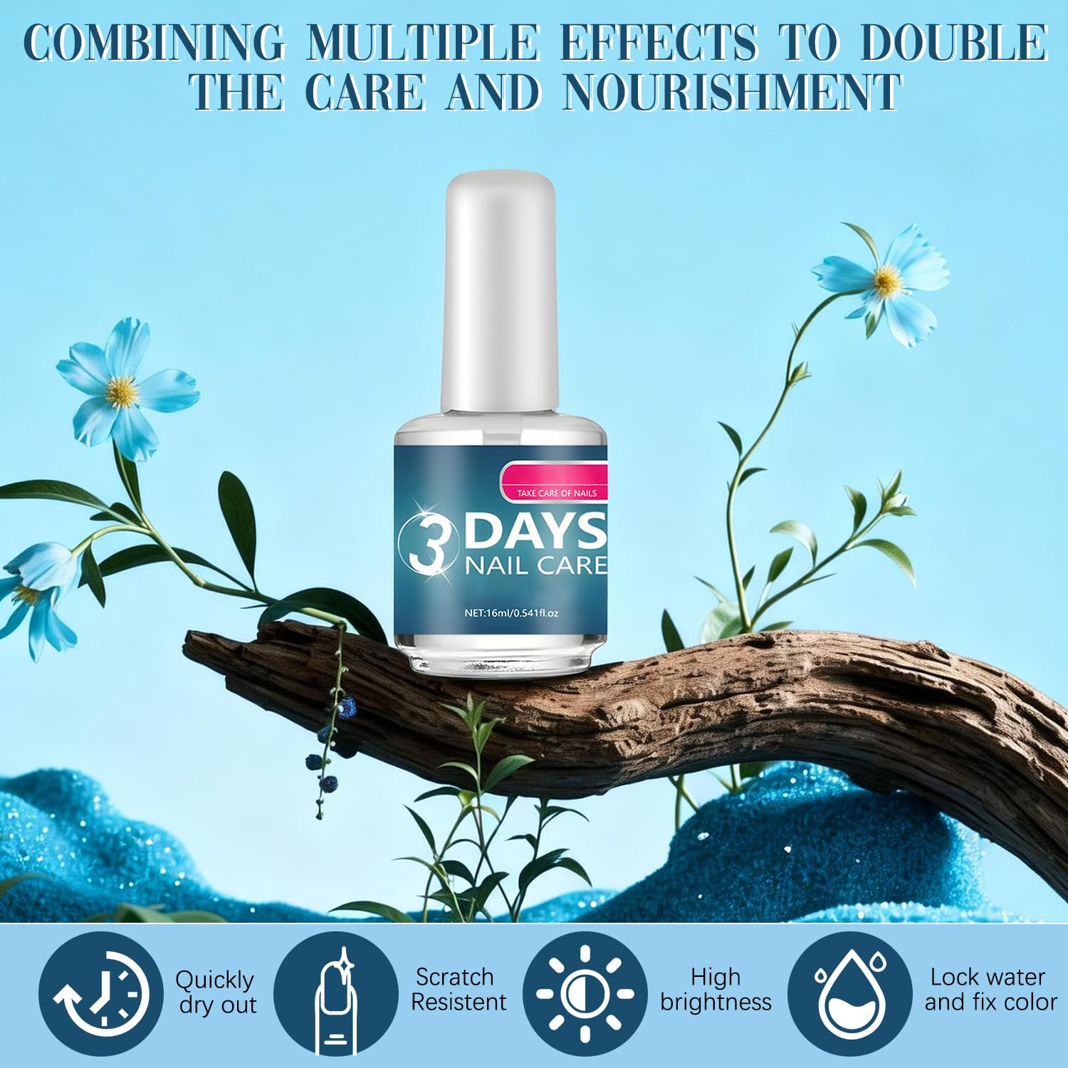 BSphinx 2Pcs 3 Days Nail Care — Keratin Amino Acid Formula for Strength & Hydration