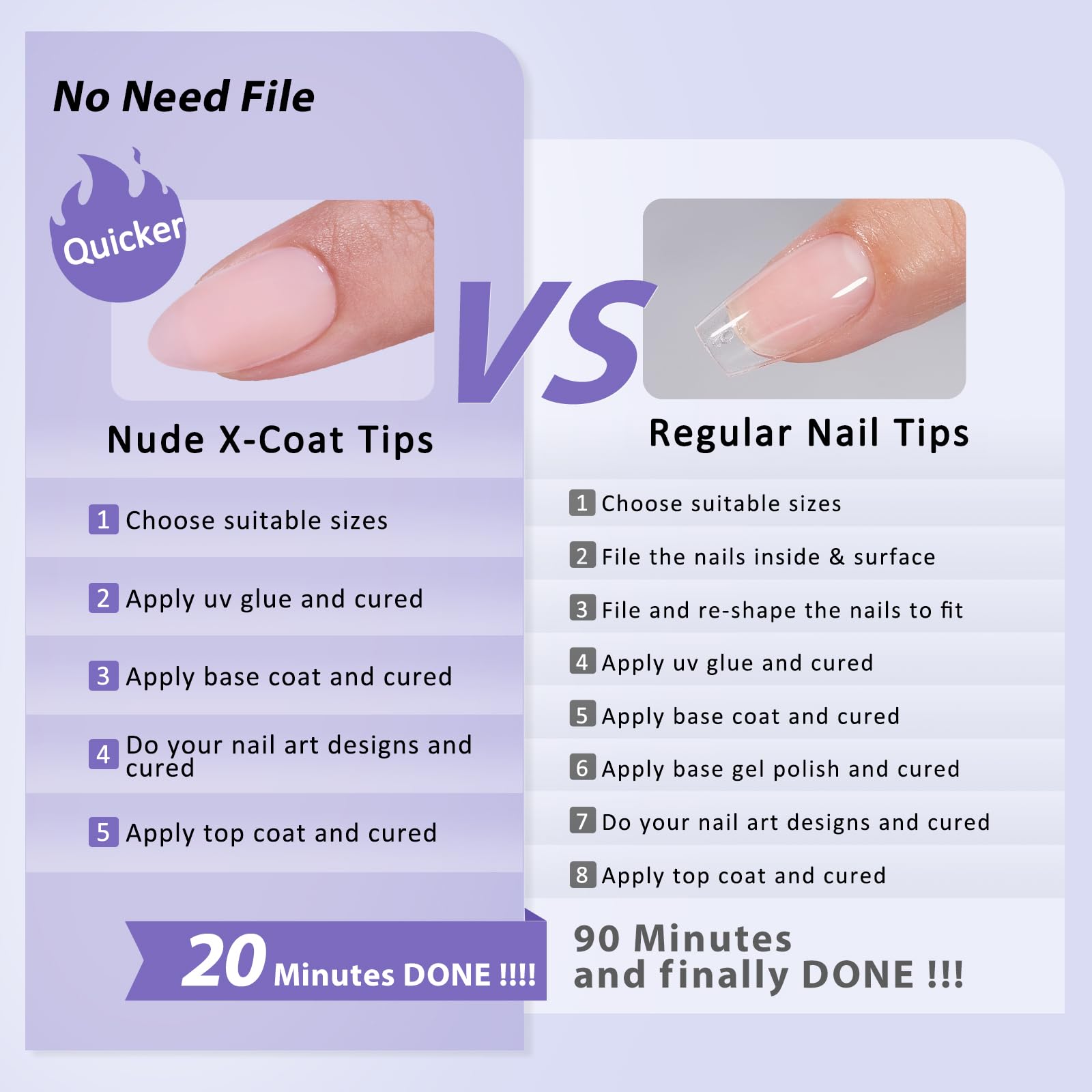 BTArtbox Short Almond Soft Gel Nail Tips – XCOATTIPS Nude Press-On Nails, 160pcs