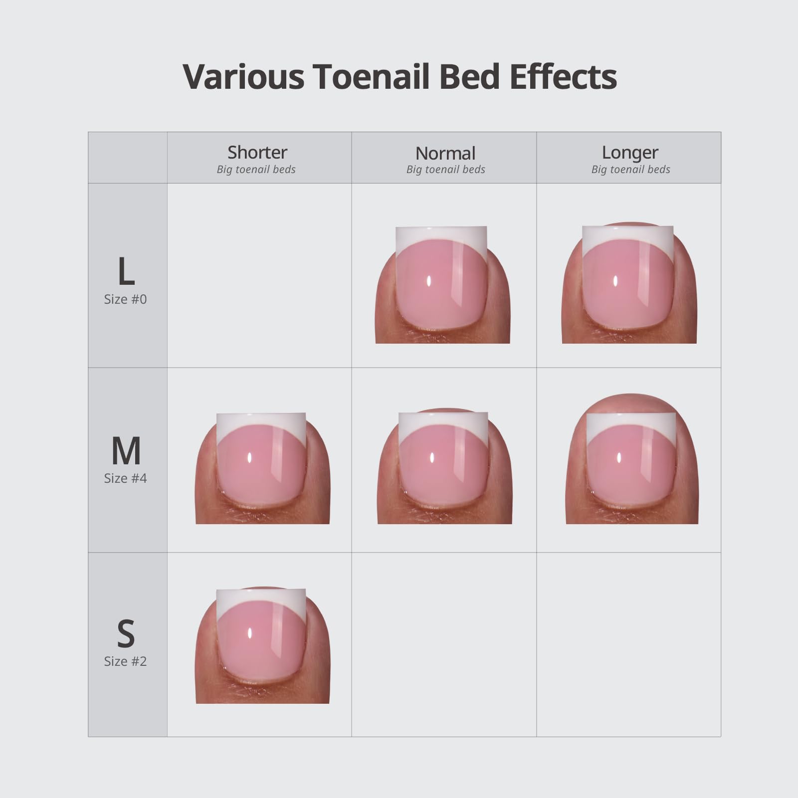 BTArtbox Press On Toenails – Lamp-Curable Sharp Square Tips, 30-Piece Kit with Glue (Pink Croc)