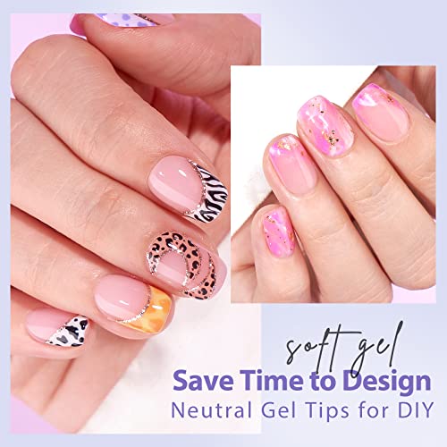 BTArtbox XCOATTIPS Natural Nail Tips – Extra Short Pink Square Press-On Nails