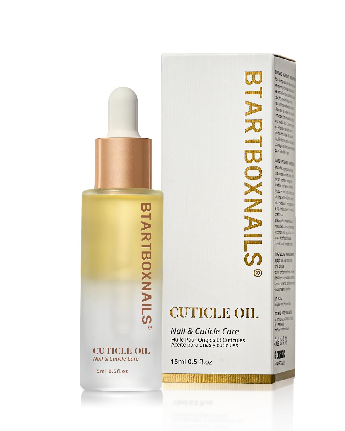 BTARTBOXNAILS Cuticle Oil – Deep Hydration & Conditioning with Jojoba, Vitamin E & Biotin (15ml)