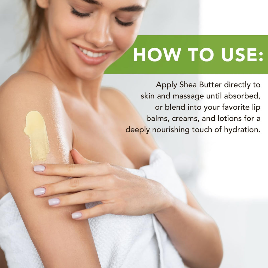 Btefls Pure Organic Shea Butter — Raw, Unrefined, 7.8 oz for Skin & Hair Care