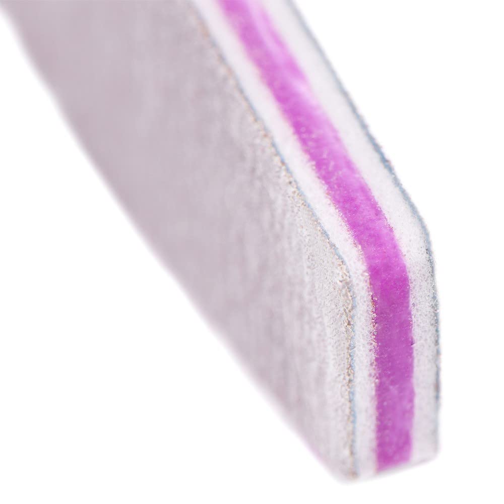 BTYMS 75 Pcs Nail Files & Buffers – 100/180 Grit Double-Sided Emery Boards Kit
