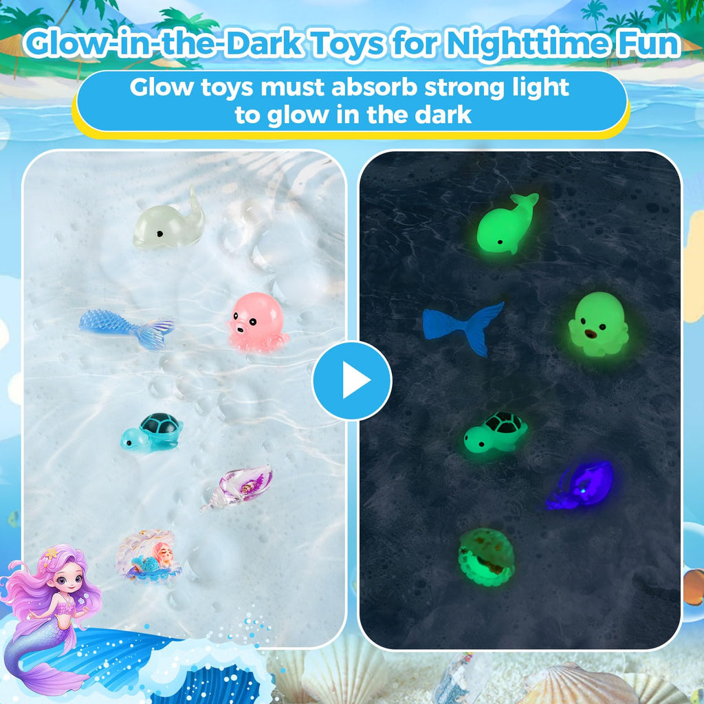 BubFroo Mermaid Bath Bombs for Kids – 6-Pack with Surprise Toys Inside