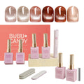 BUBU CANDY 6Pcs Cateye Gel Nail Polish Set – Festive Home Manicure Kit