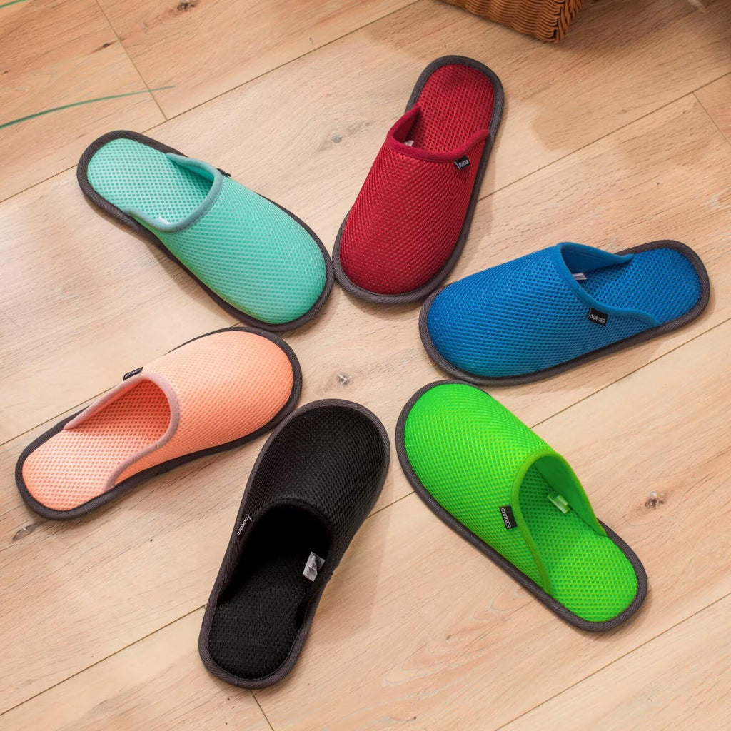 BUGUKI Spa Slippers Set – Non-Slip, Washable Guest Slippers, 3 Pairs for Spa, Hotel, Home