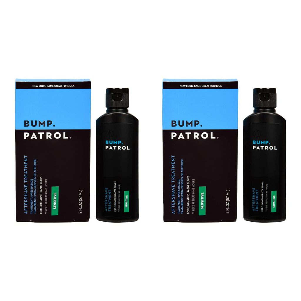 Bump Patrol Sensitive Strength Aftershave Formula – Gentle, Alcohol-Free Razor Bump Solution (2 oz x 2 Pack)