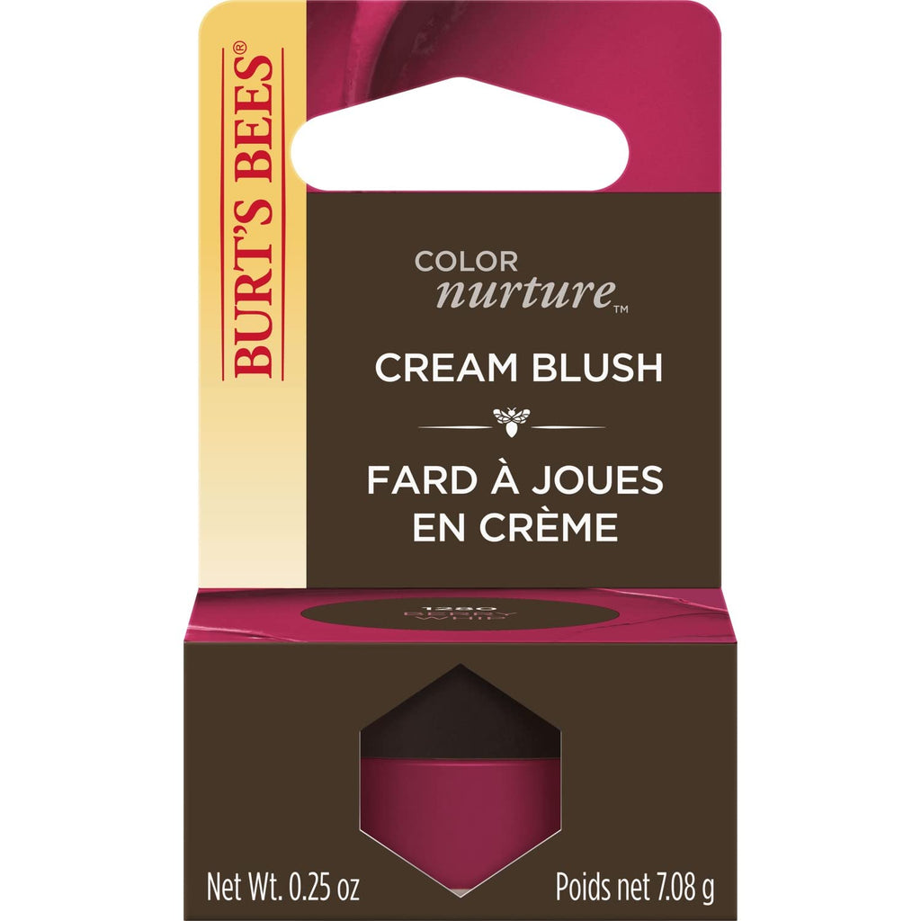 Burt's Bees Color Nurture Cream Blush – Berry Whip, Vitamin E, 0.25 oz