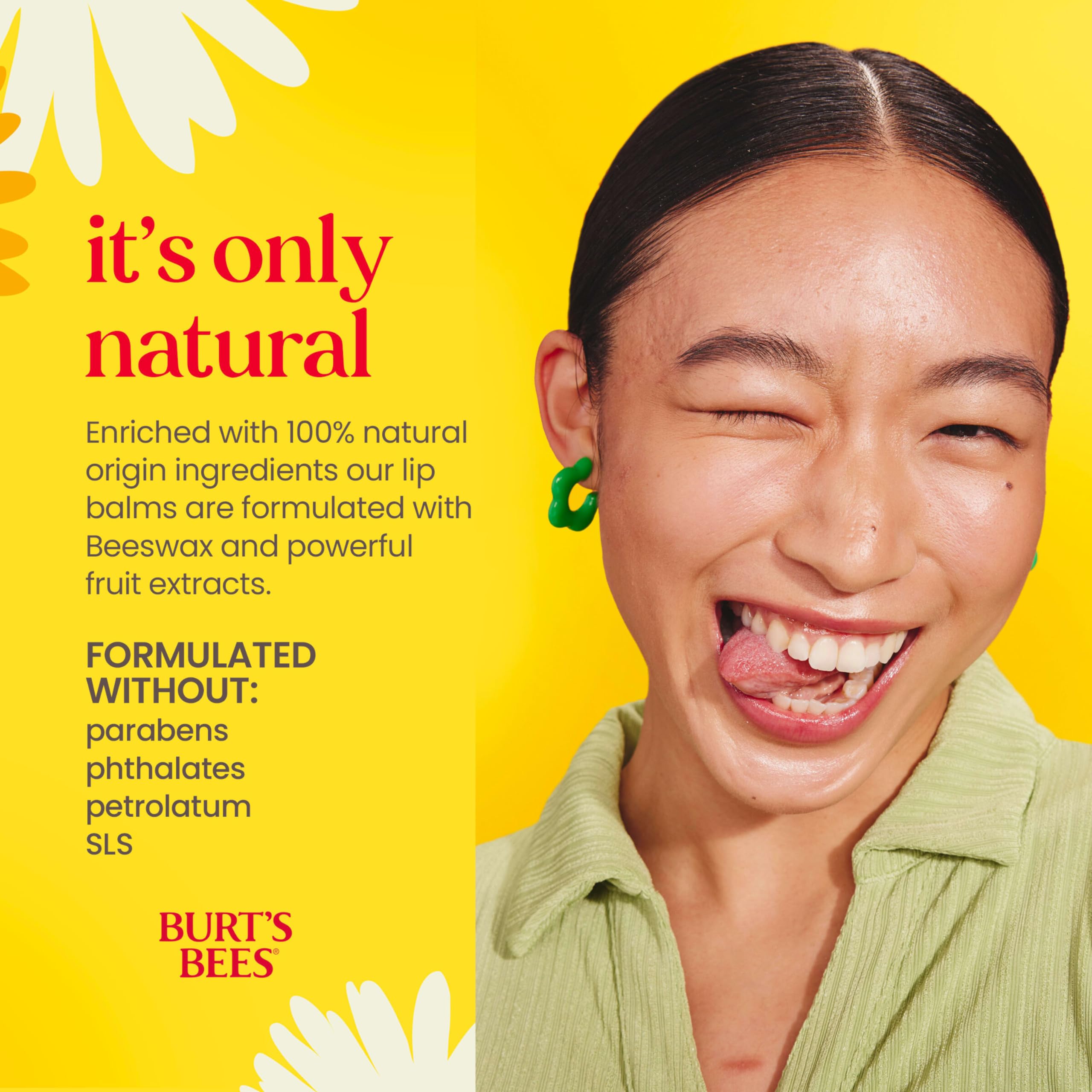 Burt's Bees Lip Balm Original Beeswax 12-Count Pack | Tint-Free, 0.15 oz Tubes