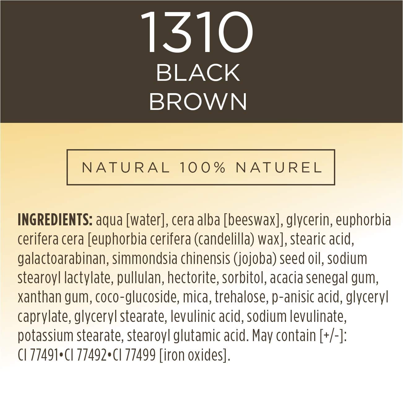 Burt's Bees 100% Natural Nourishing Mascara Black Brown - 0.4 oz (Pack of 2)