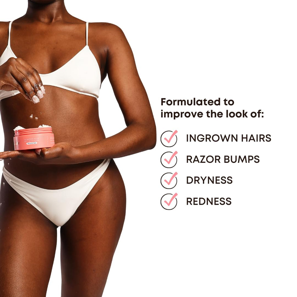 Bushbalm Ingrown Hair & Razor Bumps Routine – Watermelon Sugar (Oil 30 ml + Scrub 236 ml)