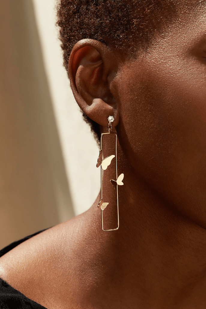 Louche Farafalle Butterfly Pendant Earrings