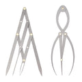 Buulea 2 Pcs Golden Ratio Eyebrow Caliper & 1:1.618 Ruler – Precision Brow Mapping Tool