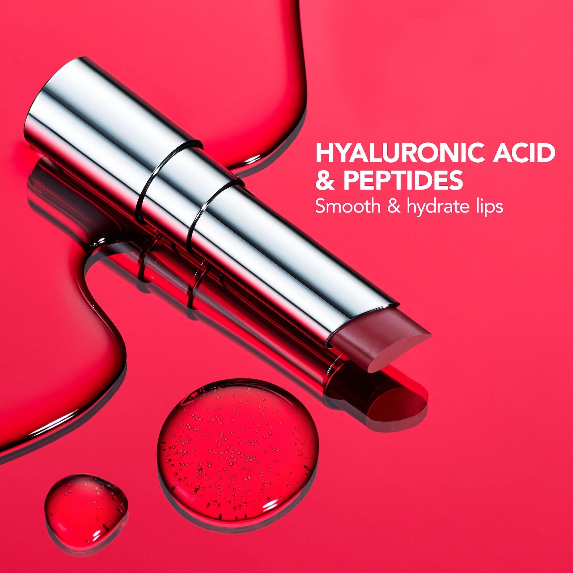 Buxom Full-On Plumping Satin Lipstick in Hush Hush – Peptide-Infused, Long-Lasting Color