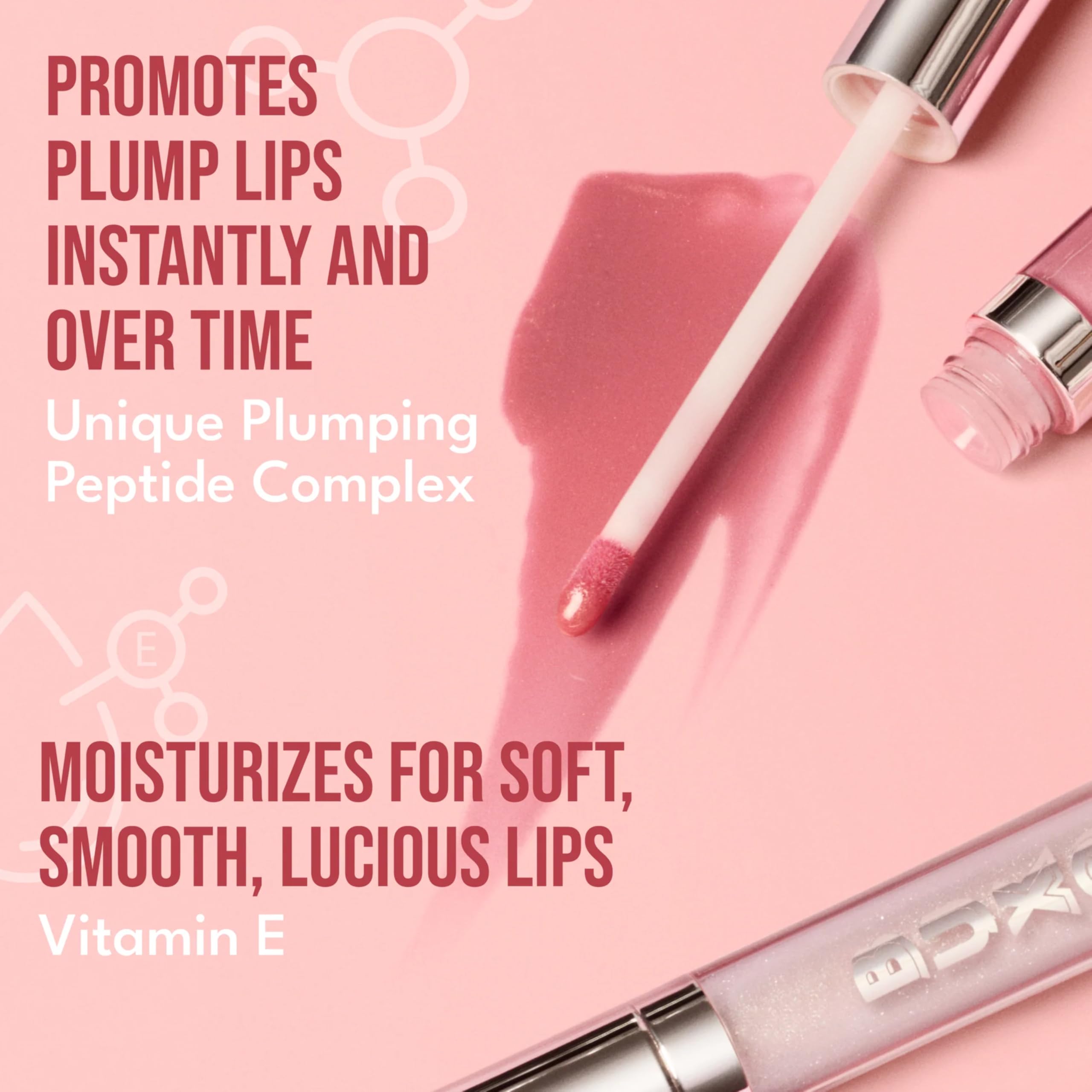 Buxom Full-On Tinted Lip Plumper Gloss – Rose Pink Shimmer, Peptides & Vitamin E
