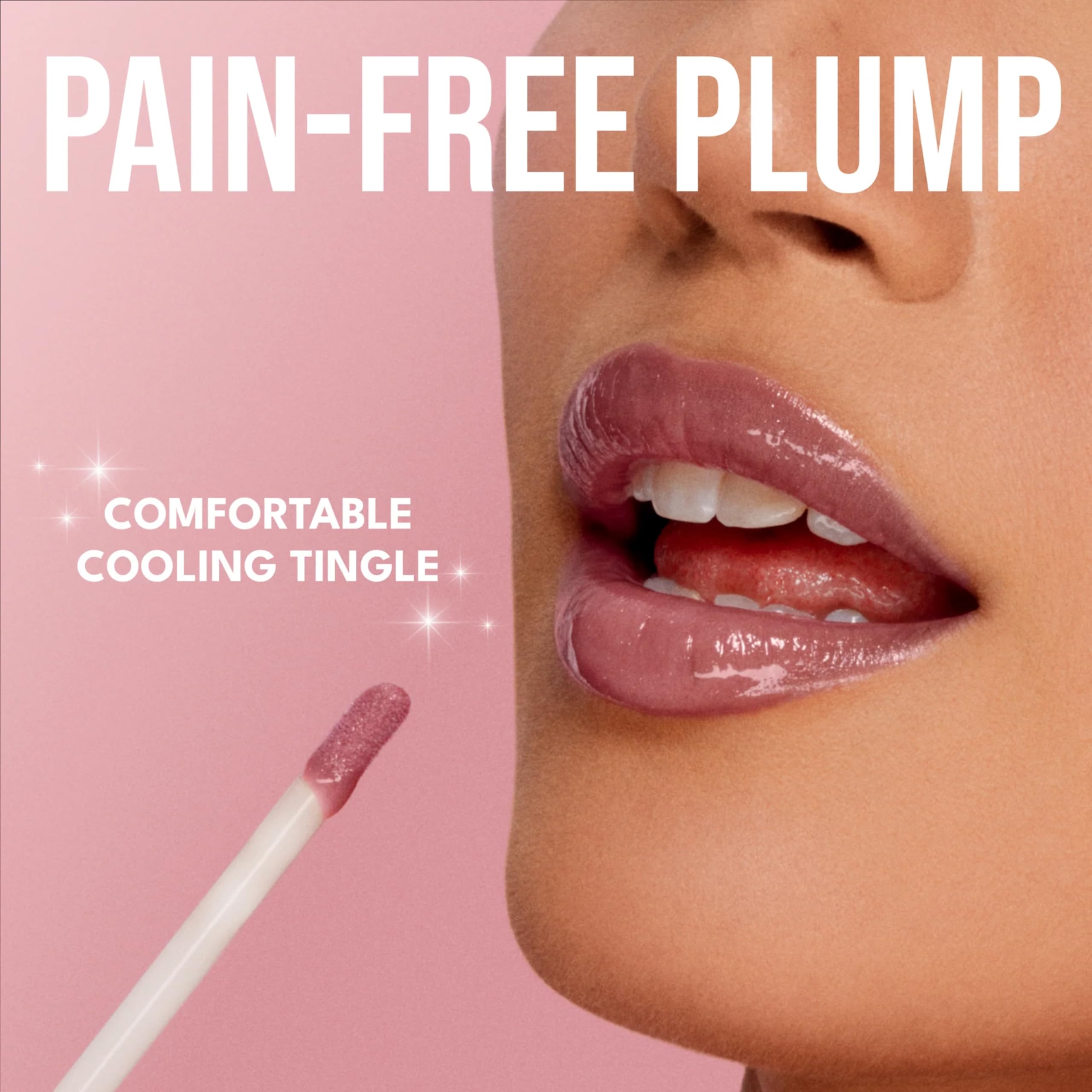 Buxom Full-On Tinted Lip Plumper Gloss in AF Ryan Coral Red – High Shine, Moisturizing, Vegan