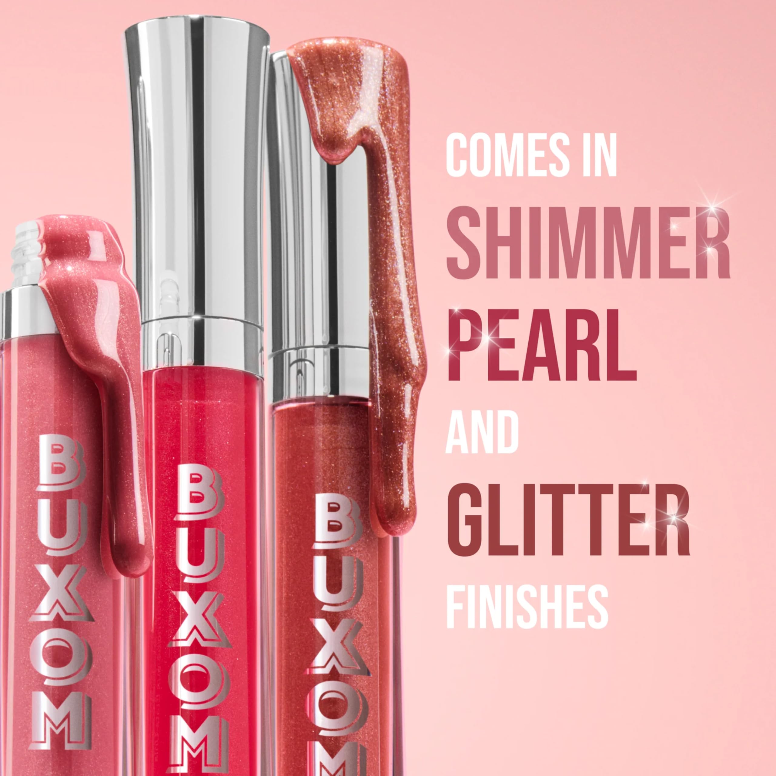 Buxom Full-On Tinted Lip Plumper Gloss – Rose Pink Shimmer, Peptides & Vitamin E
