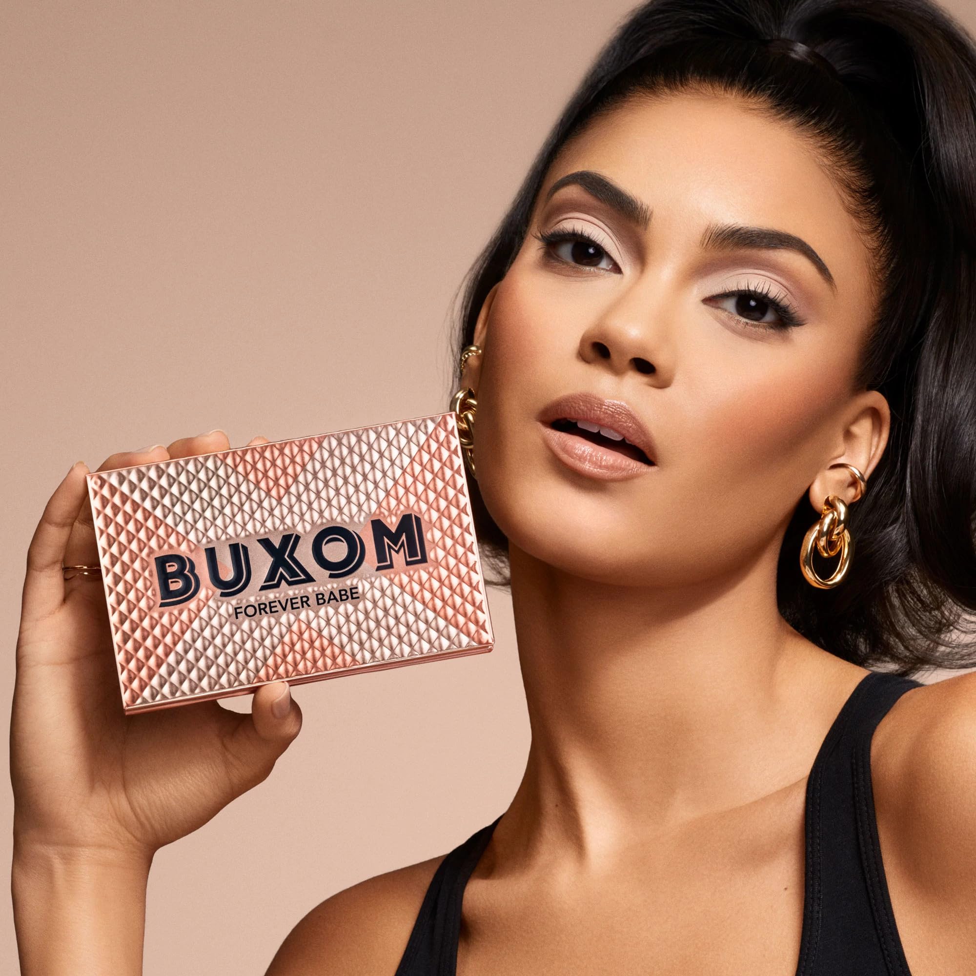 BUXOM Iconic Nudes Eyeshadow Palette – Long-Lasting Primer-Infused Shades