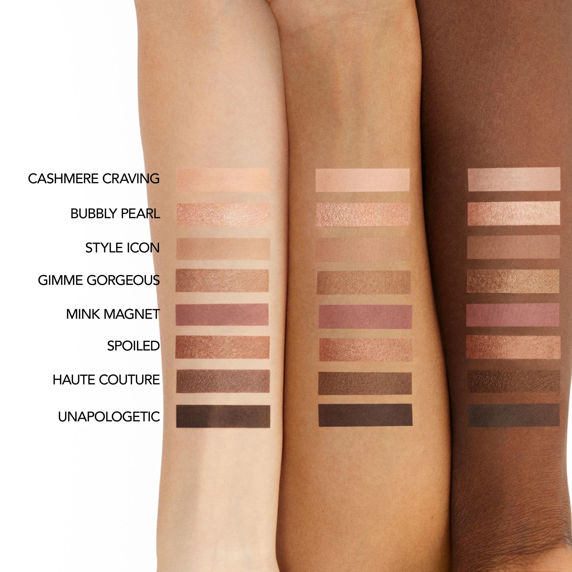 BUXOM Iconic Nudes Eyeshadow Palette – Long-Lasting Primer-Infused Shades