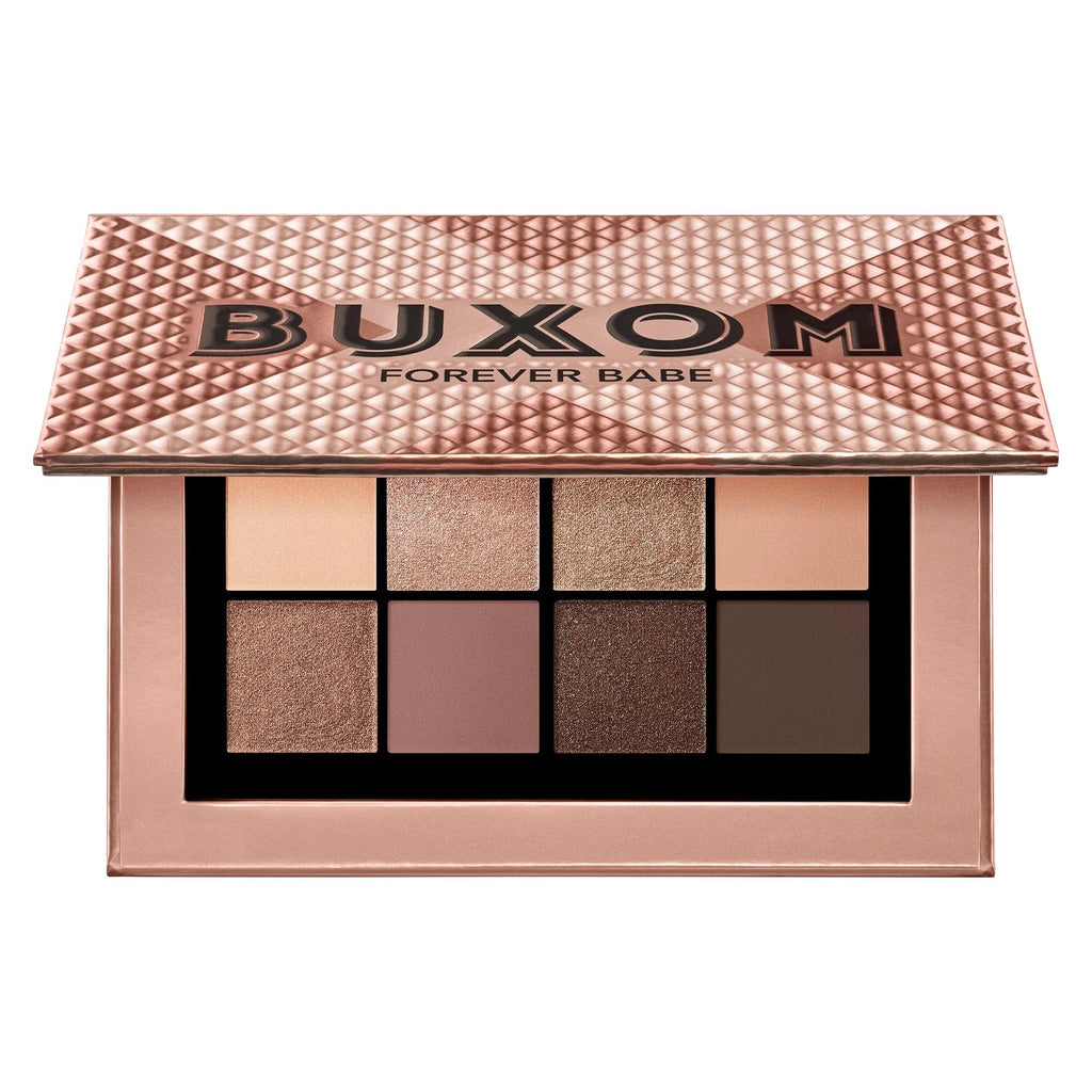 BUXOM Iconic Nudes Eyeshadow Palette – Long-Lasting Primer-Infused Shades
