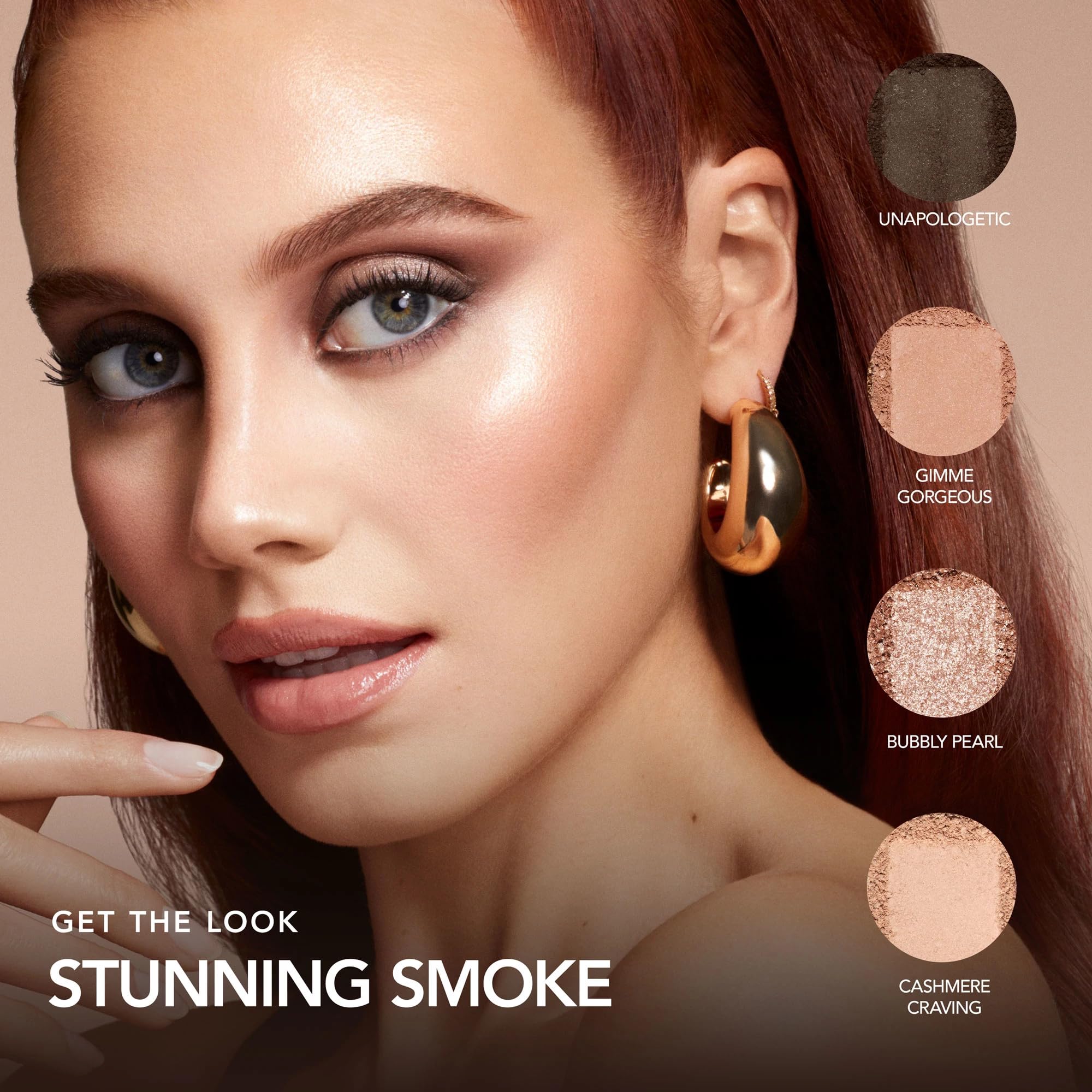 BUXOM Iconic Nudes Eyeshadow Palette – Long-Lasting Primer-Infused Shades