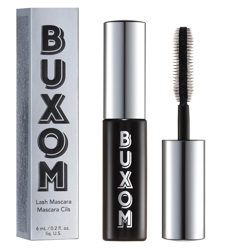 BUXOM Lash Volumizing Mascara – Blackest Black (Travel Size) | 3x Volume