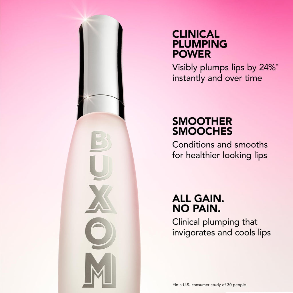BUXOM Plump Shot Peptide Plumping Blush – Coral Sheer | Cream-to-Powder, Buildable Color