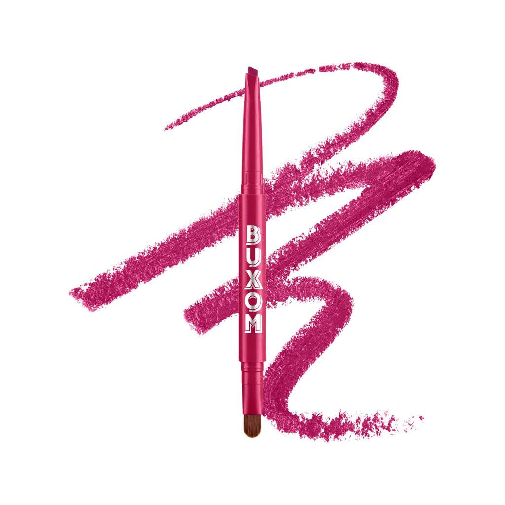 BUXOM Power Line Plumping Lip Liner – Recharged Ruby | Waterproof Matte, 8h Wear
