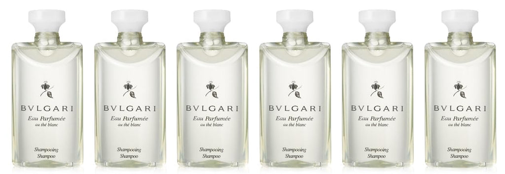 BVLGARI White Tea au the blanc Shampoo — 6 x 2.5oz Bottles (15oz Total)