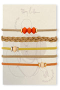 By Lilla Bracelet Hair Ties – Decorative Stretchy Hair Tie Bracelet (Limestone)