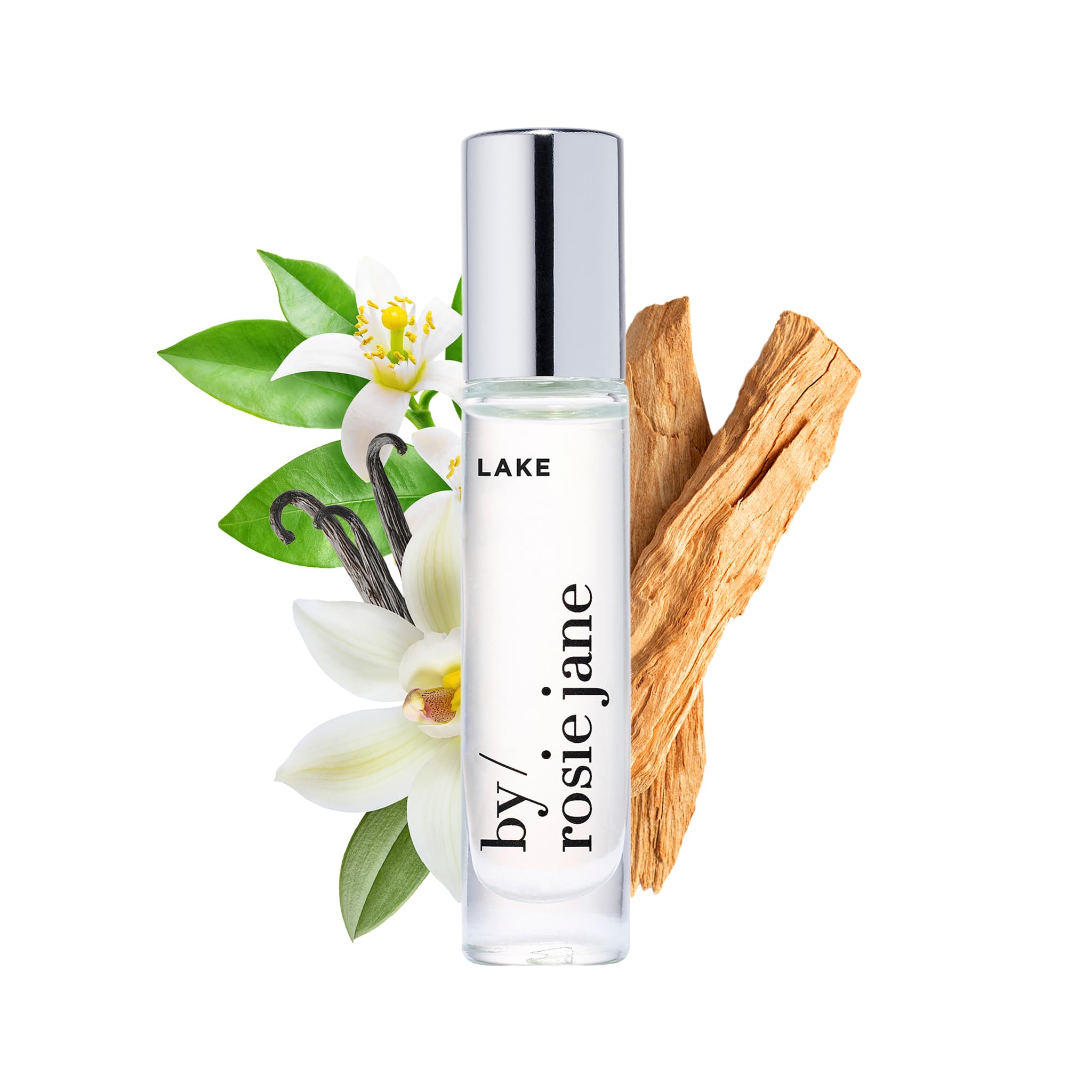 By Rosie Jane Perfume Oil (Lake) – Travel Size Roll-On with Vanilla, Lakeside Lemon & Cedar