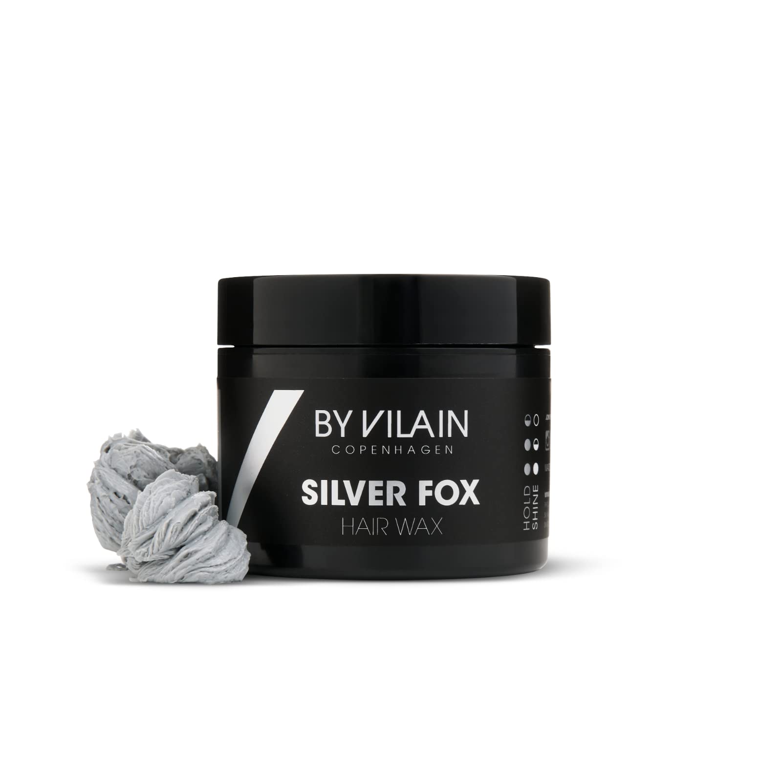 By Vilain Silver Fox Mud Wax – Super Strong Hold, Medium Shine, 2.2oz