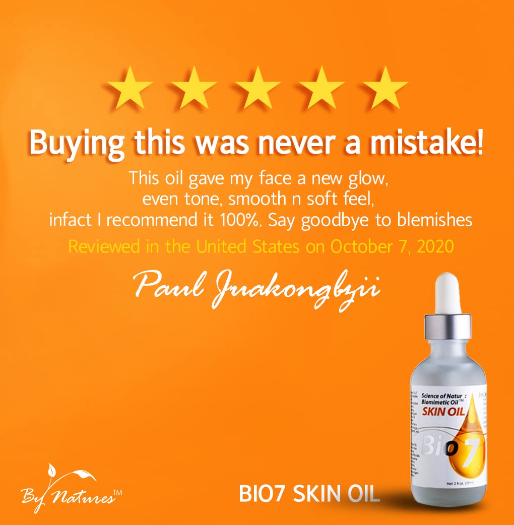 By Natures Bio7 Skin Oil — Biomimetic Oil for Radiant, Even Skin (2 fl oz / 59 ml)