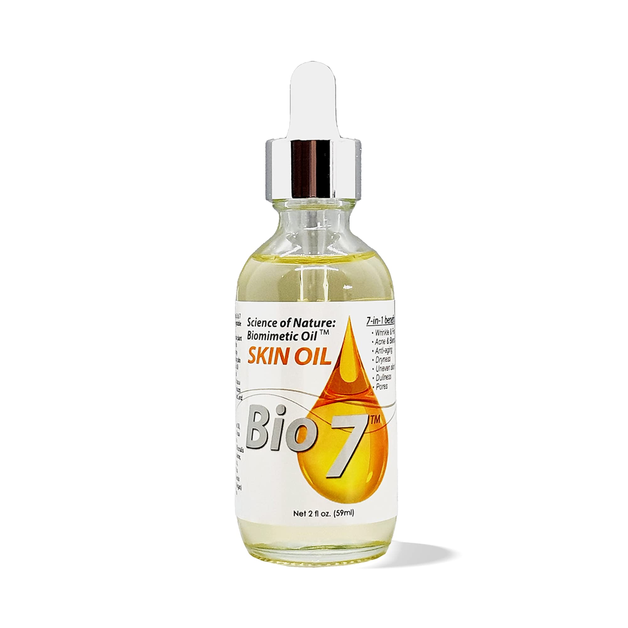 By Natures Bio7 Skin Oil — Biomimetic Oil for Radiant, Even Skin (2 fl oz / 59 ml)