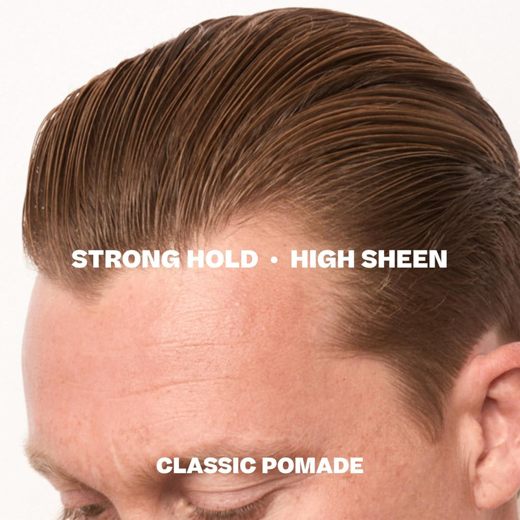 BYRD Hairdo Classic Pomade 2-Pack: Strong Hold, High Shine, Plus Salty Coconut Car Air Freshener | 3.35 oz Each
