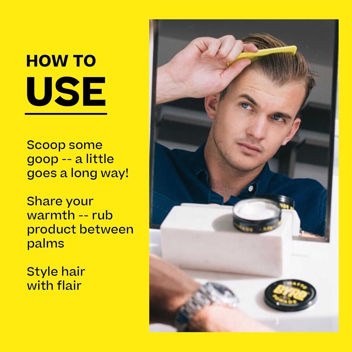 BYRD Hairdo Matte Pomade 2-Pack – Medium Hold & Matte Finish + Salty Coconut Car Air Freshener (3.35 oz Each)