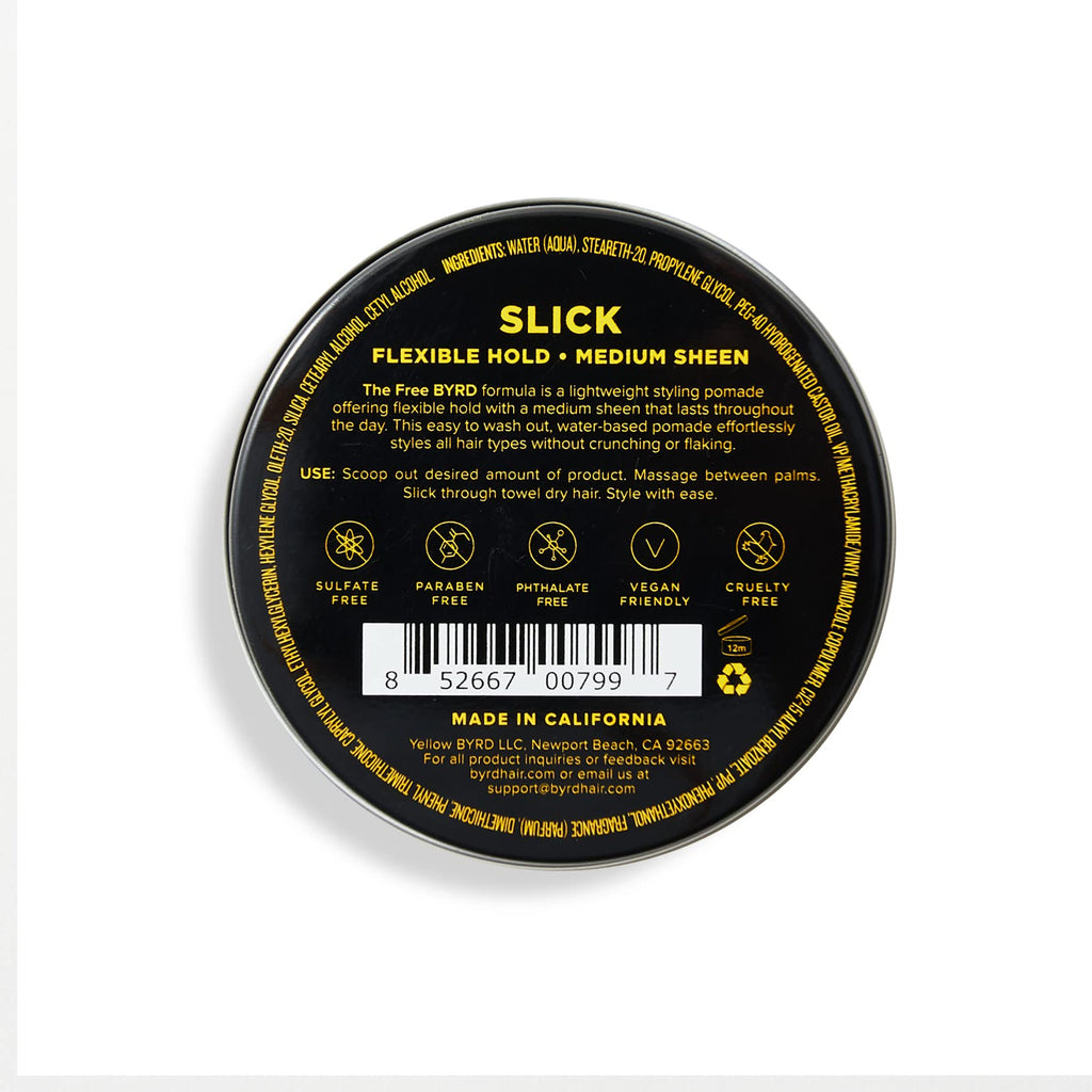 BYRD Hairdo Slick Pomade 2-Pack – Flexible Hold, Medium Shine