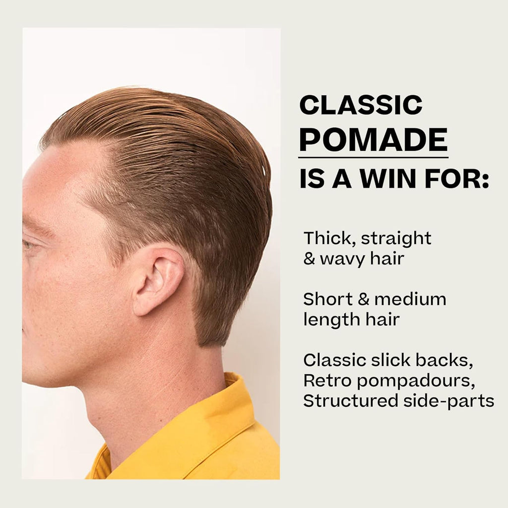 BYRD Hairdo Classic Pomade 2-Pack: Strong Hold, High Shine, Plus Salty Coconut Car Air Freshener | 3.35 oz Each